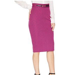 Juicy Couture Black Label Knit Geo Jacquard Skirt, Glamour Pink Cosmo